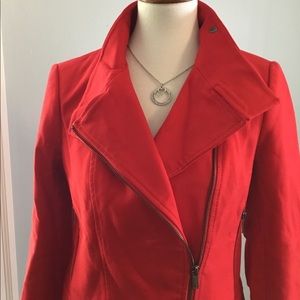 Banana Republic CHERRY RED jacket! Brand New w/tag